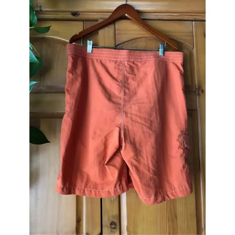 Polo Ralph Lauren Board Shorts Mens Orange Swim Trucks Cargo SZ L
